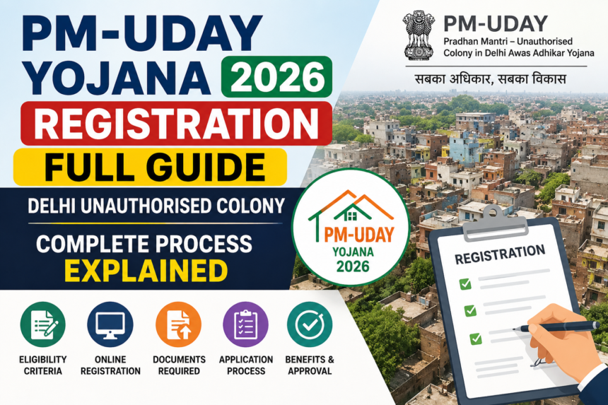 PM-UDAY Yojana 2026 Registration Full Guide – Delhi Unauthorised Colony Complete Process Explained