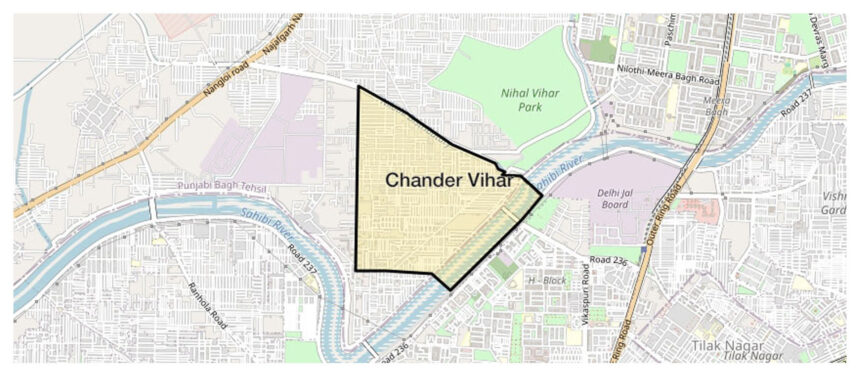 about us chander vihar nilothi map